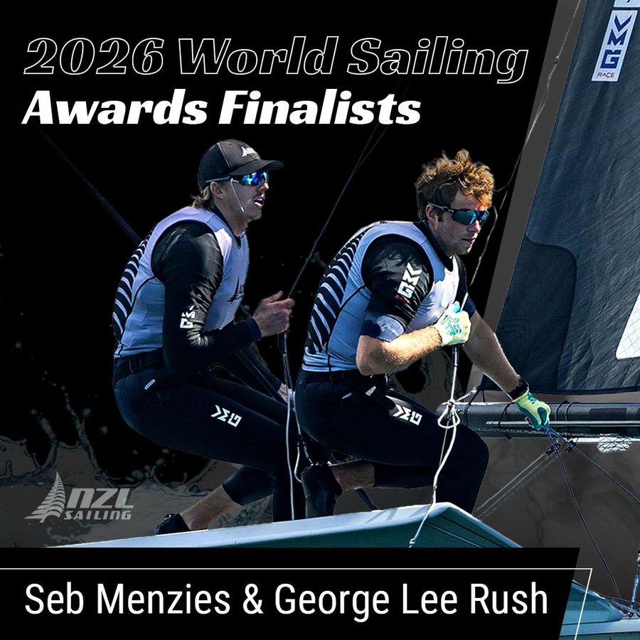 Kiwi duo Menzies and Lee Rush up for top sailing honour, 27 October 2026