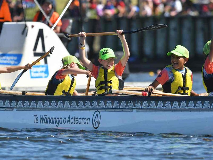 Finishing is winning! 2025 Waka Ama Sprint Nationals / Facebook: Waka Ama