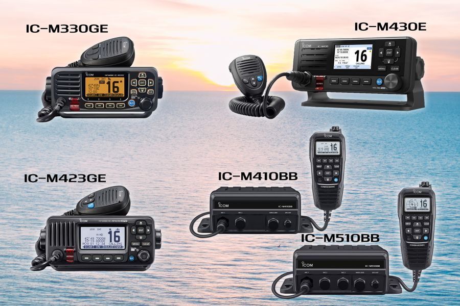 Icom fixed VHF/DSC lineup spans entry-level to networked smart radios, 23 July 2026