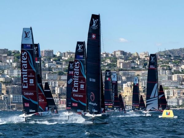 The fleet on Day 2 of Pre-regatta 2 in Naples. 27 September 2026