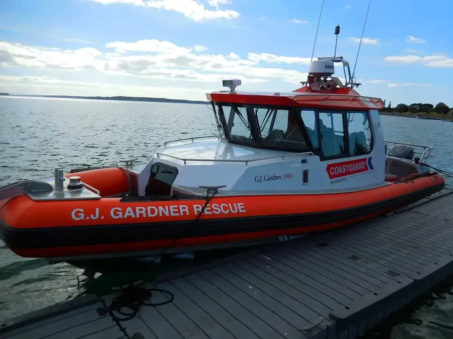 GJ Gardnery Whangamata Coastguard Rescue Boat. Photo credit: Coastguard Whangamata