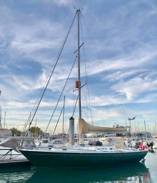 Golden Globe Race skipper Andrea Lodolo (11 - Italy) sailing Rustler 36 ‘Bibi’