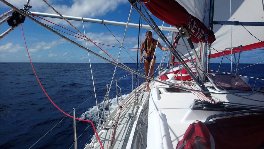 Golden Globe Race skipper Selim Yalcin from Turkey, sailing his Endurance 35 ‘Help Disabled Children’