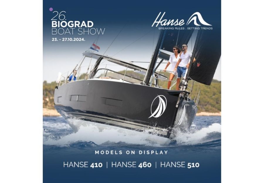 Hanse Yachts at the 26 Biograd Boat Show. Image credit Hanse Yachts (Facebook)