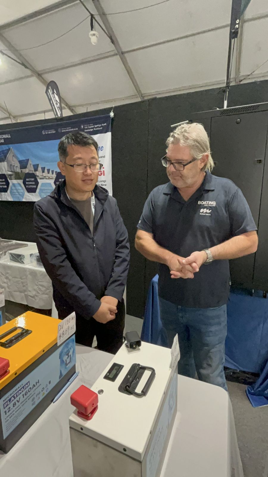 Paul Dai introducing the Battery line-up. Photo credit: BNZ