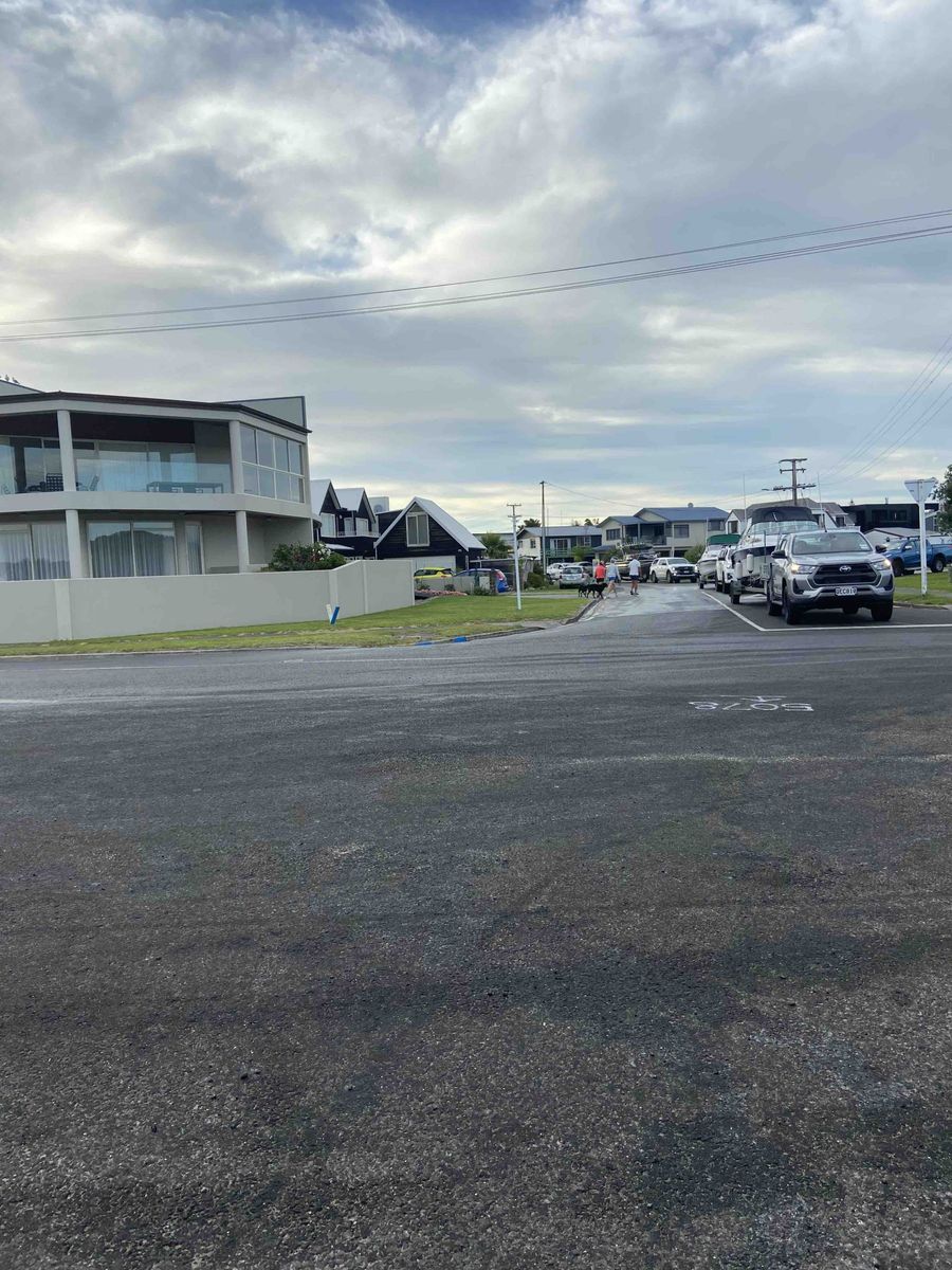 At the marina/jetty today we had a traffic jam, Whangamata style!