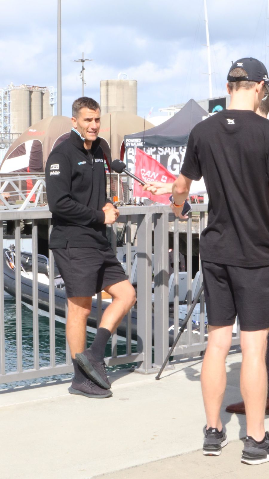 Blair Tuke at SailGP Auckland 2025. Photo credit: BNZ