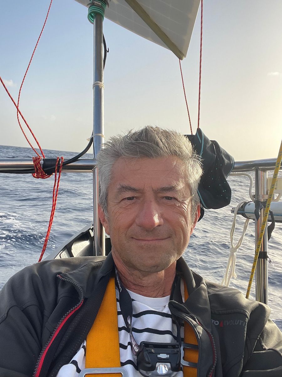 Golden Globe Race skipper Ertan Beskardes (03 - UK) sailing Rustler 36 ‘Miss Beagle’