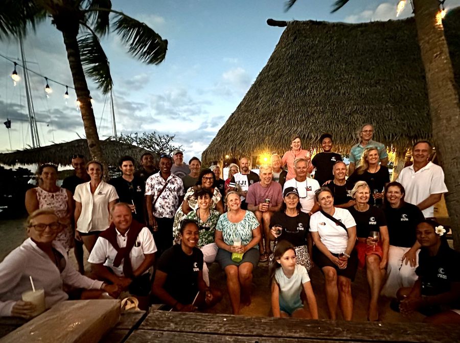 Citizens of the Sea Volunteers gather at Musket Cove. Photo Credit: Viki Moore