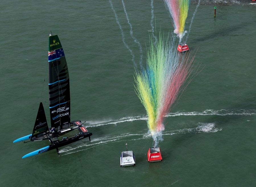 SailGP event on the water.
