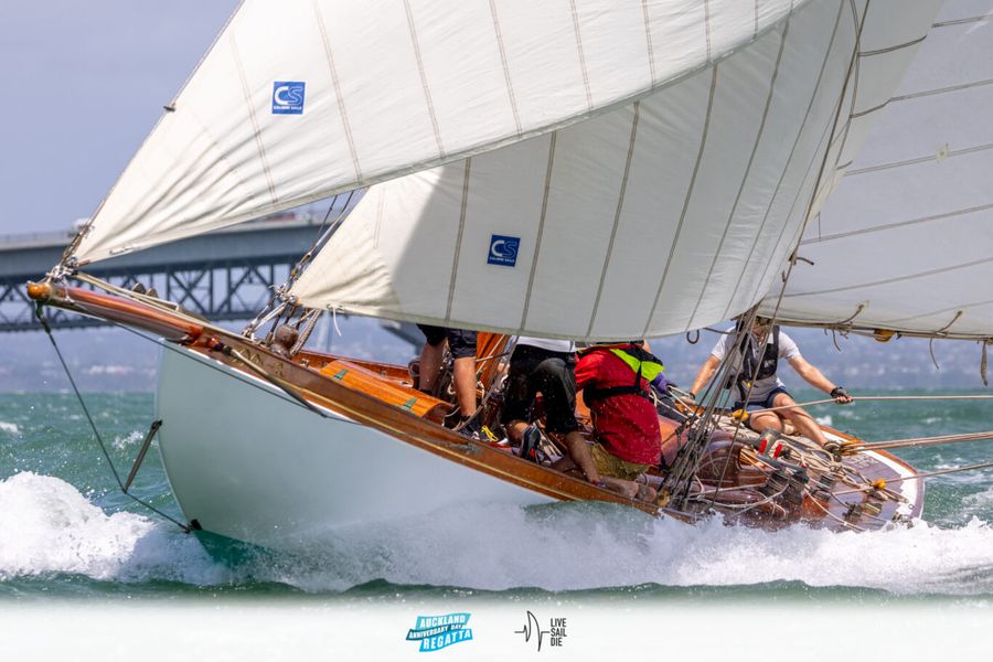 In the throws of the race in the Keelboat Harbou Race in the 2025 Auckland Anniversary Regatta. Monday 27 January. Photo: Suellen Hurling / Live Sail Die
