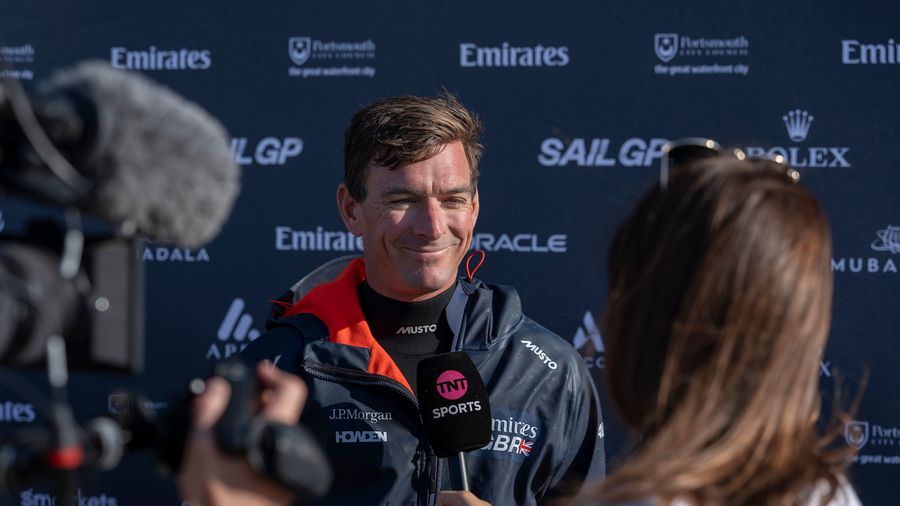Emirates GBR driver Dylan Fletcher speaks to media during the 2026 season.
