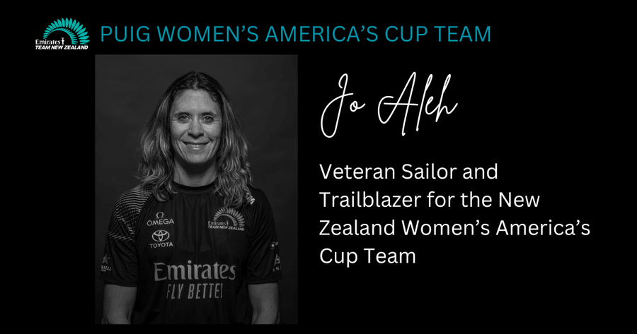 Jo Aleh Veteran Sailor and Trailblazor for the NZ Women's America's Cup Team. Photo credit : Emirates Team New Zealand