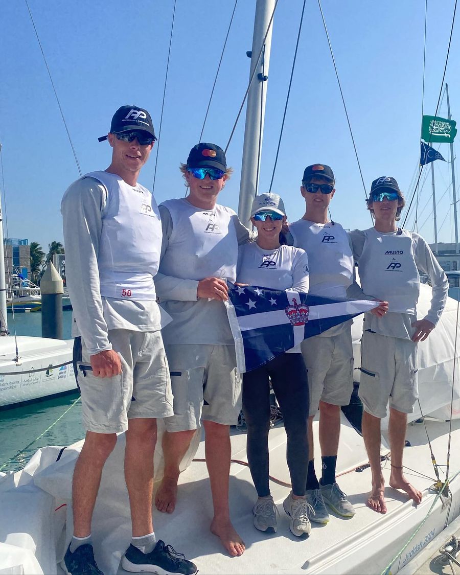 Josh Hyde at Youth Match Racing World Championship 2024 @RNZYS on Facebook