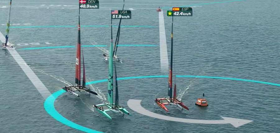Just after the start of the days third race for Group B