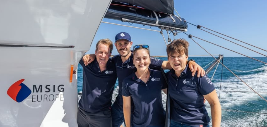 L-R: Conrad Colman, Aaron Hume-Merry, Anna Merchant, and Georgia Schofield (with Megan Thomson joining the team within a few days)