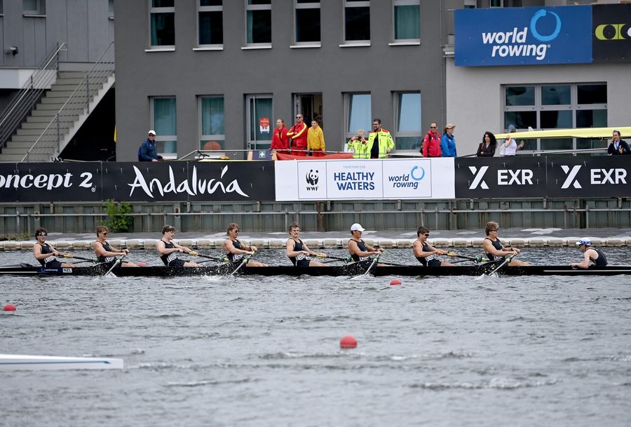NZ men's eight hold off Australia by 0.08 seconds to claim U23 bronze, 26 July 2026