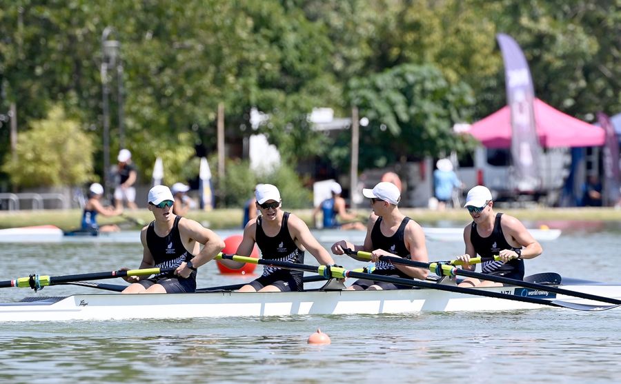 Men's Four and Double Sculls earn gold final spots at U19 Worlds, 07 August 2026