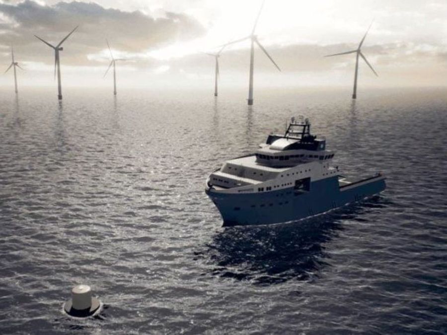 Maersk joined forces to test a prototype buoy that will act as both a mooring point and a charging station for vessels