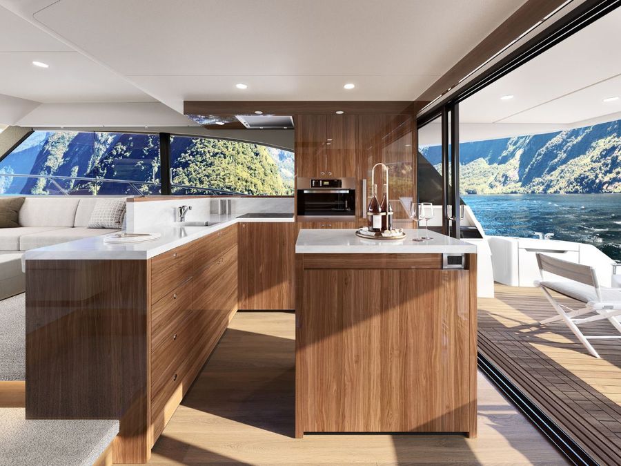 Maritimo M50 galley