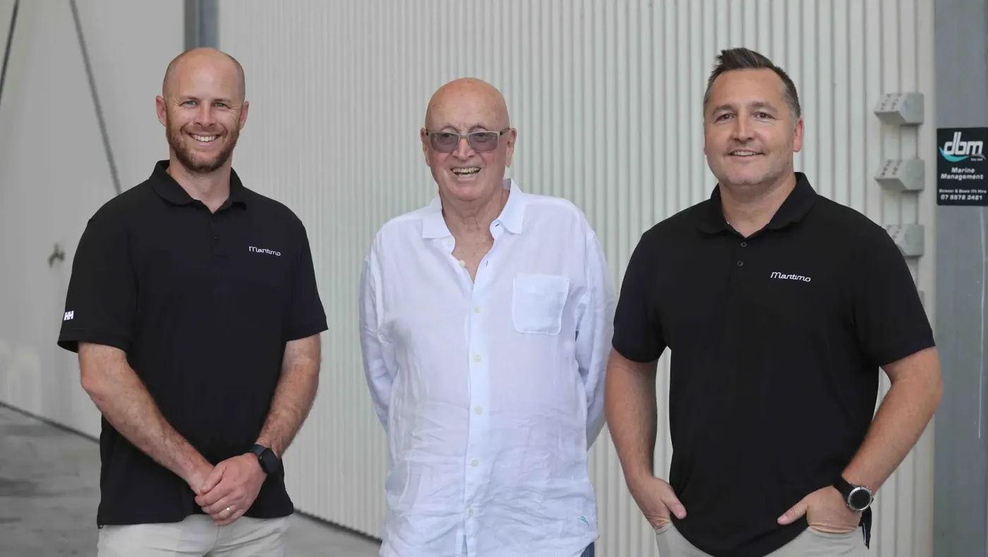 Maritimo's Sean Savage, Bill Barry-Cotter, and Danny Jordin.
