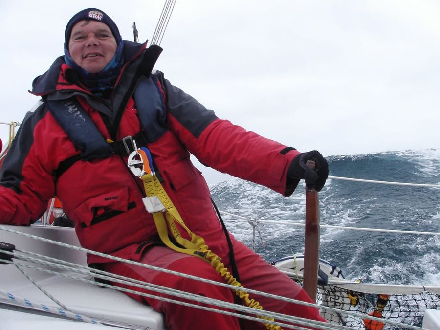 Mark Gibbs In Heavy Sea