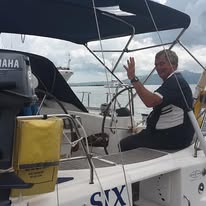Mark Gibbs in transom
