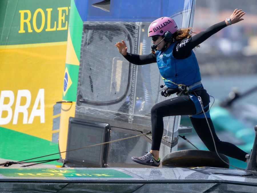 Martine Grael and Brazil historic win in SailGP New York // Photo credit : SailGP