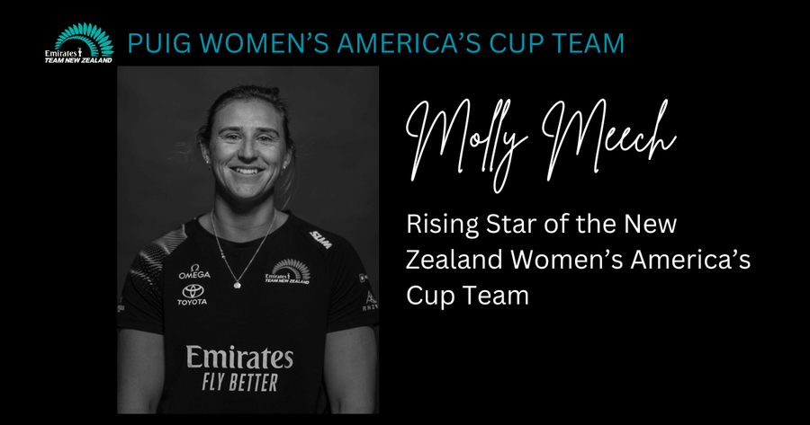 Molly Meech Rising Star of the NZ Women's America's Cup Team. Photo credit : Emirates Team New Zealand