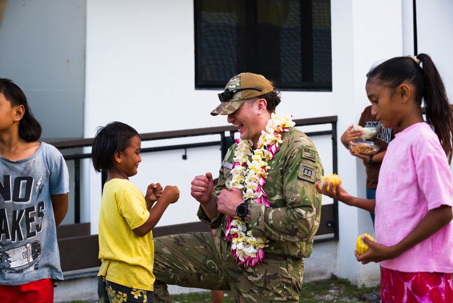 More than 50 NZDF personnel have arrived on remote Penrhyn in the northern Cook Islands to start work on local infrastructure during Exercise Tropic Twilight 