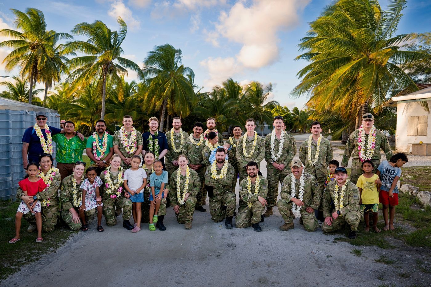 More than 50 NZDF personnel have arrived on remote Penrhyn in the northern Cook Islands to start work on local infrastructure during Exercise Tropic Twilight 