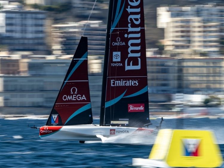26 September 2026. Louis Vuitton 38th America's Cup - Preliminary Regatta Naples Race Day 2 EMIRATES TEAM NEW ZEALAND W&Y