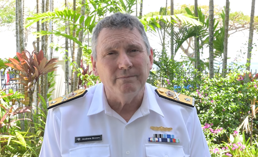NZDF Senior National Representative, Andrew Brown. Photo credit: NZDF Facebook
