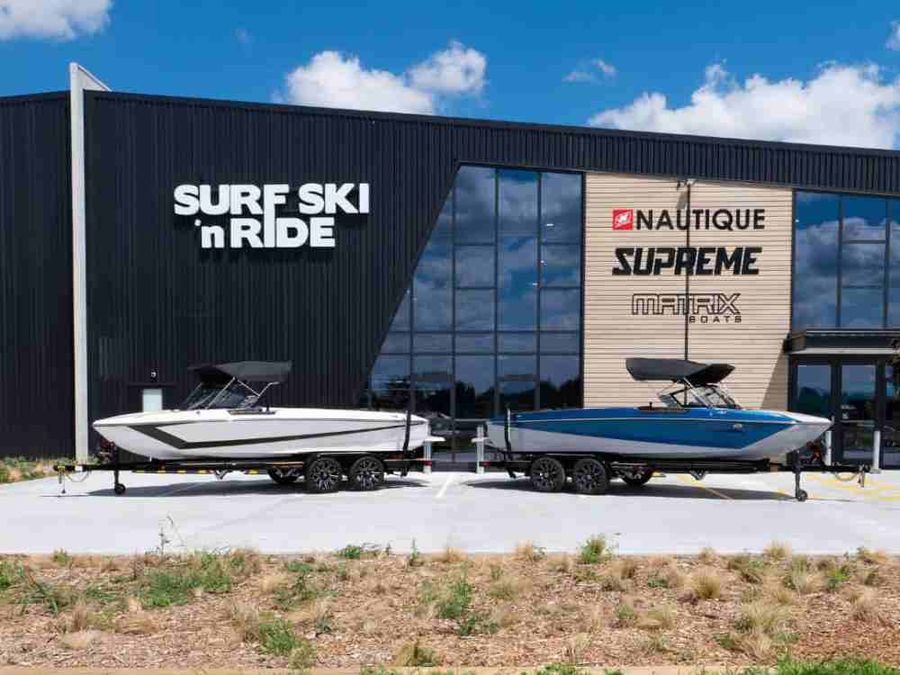 Nautique boats used to tow the waterskiers / Credit: Nautique NZ (Facebook)