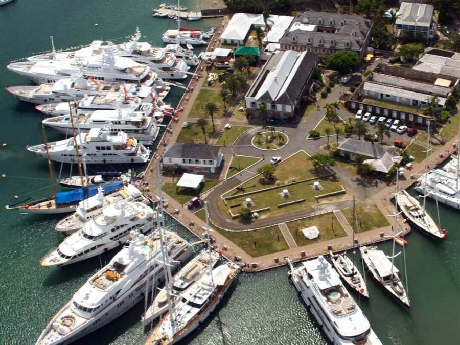 Nelson's Dockyard, a UNESCO World Heritage site, is named after him and is the hub for our show. Image credit Antiqua Charter Yacht Show on Facebook