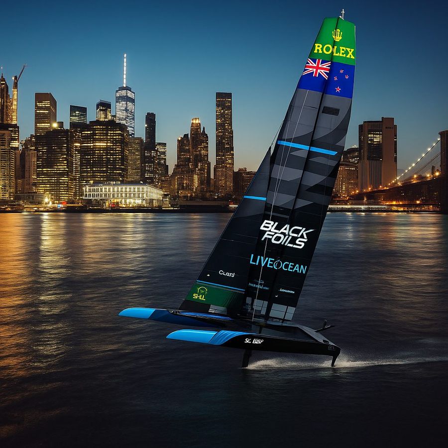 New Work with Black Foils - info graphic by Boating NZ