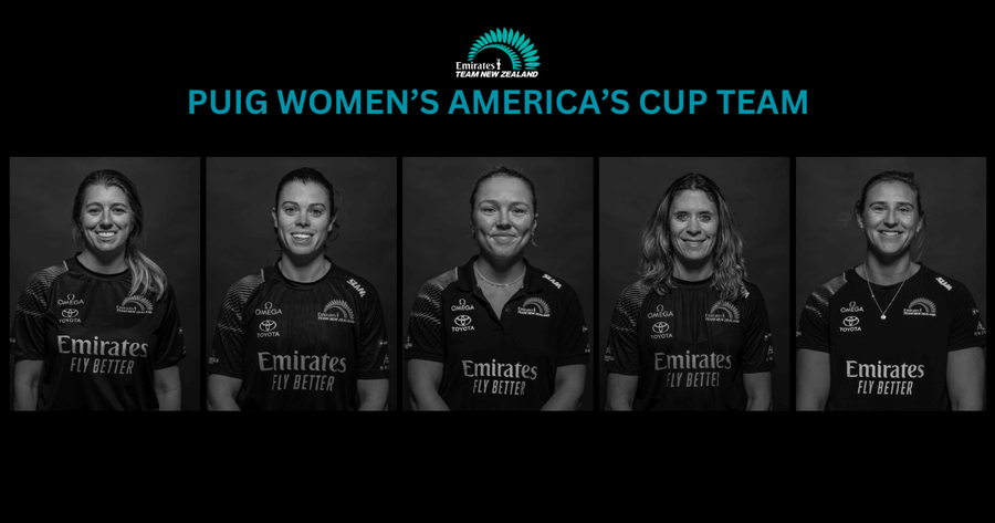 New Zealand Puig Americas Cup Womens Team. Photo credit: Emirates Team New Zealand