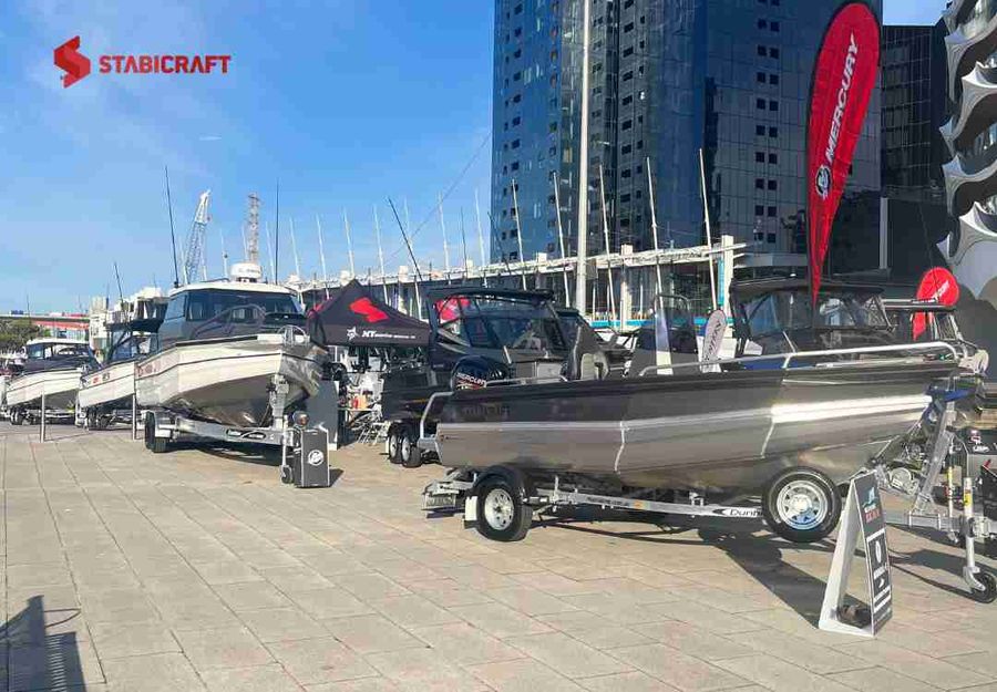 New Zealand boat builder Stabicraft at the 2024 Melbourne International Boat Show. Image supplied from Stabicraft