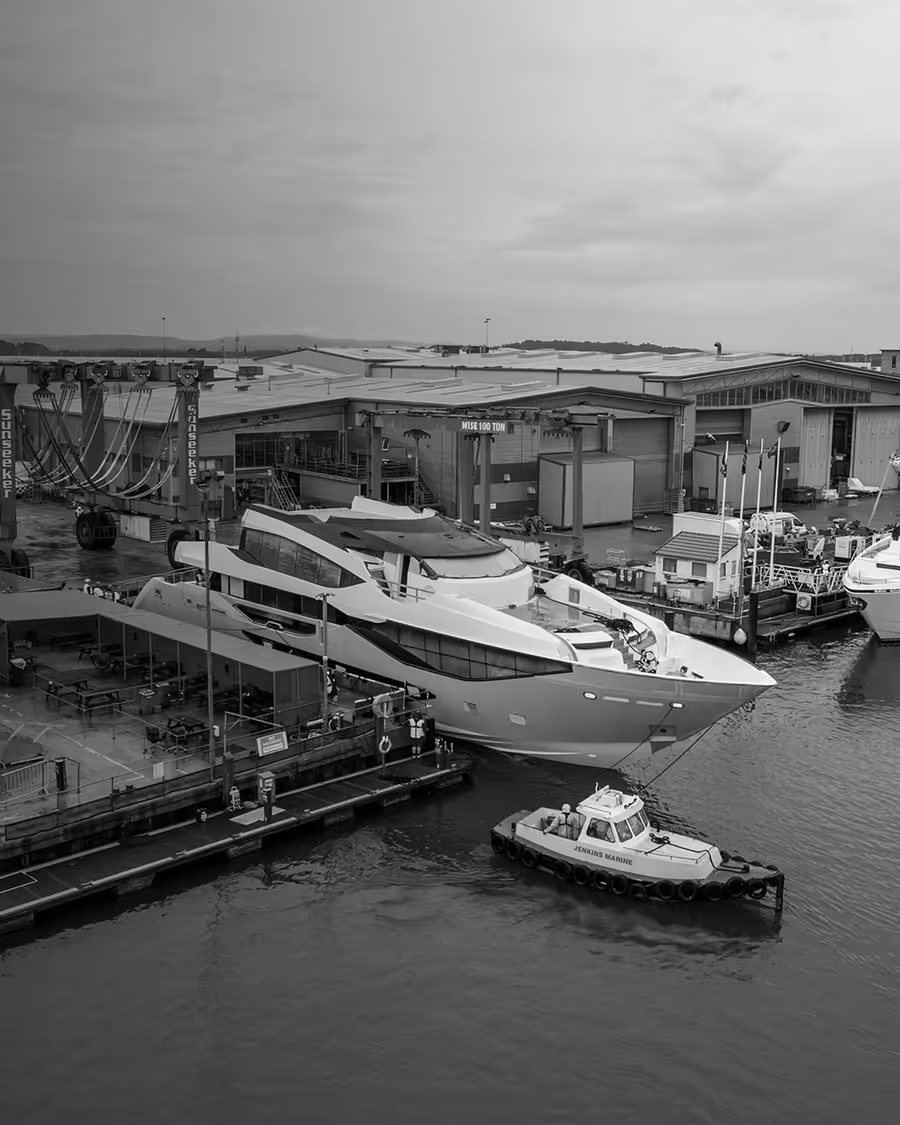 Now housed within Sunseeker's dedicated Superyacht facility in Poole, attention turns to the areas where engineering meets artistry.