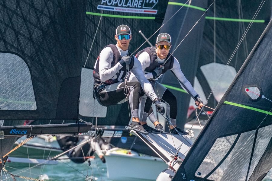 One point separates leaders as Nacra 17 medal race looms, 09 August 2026