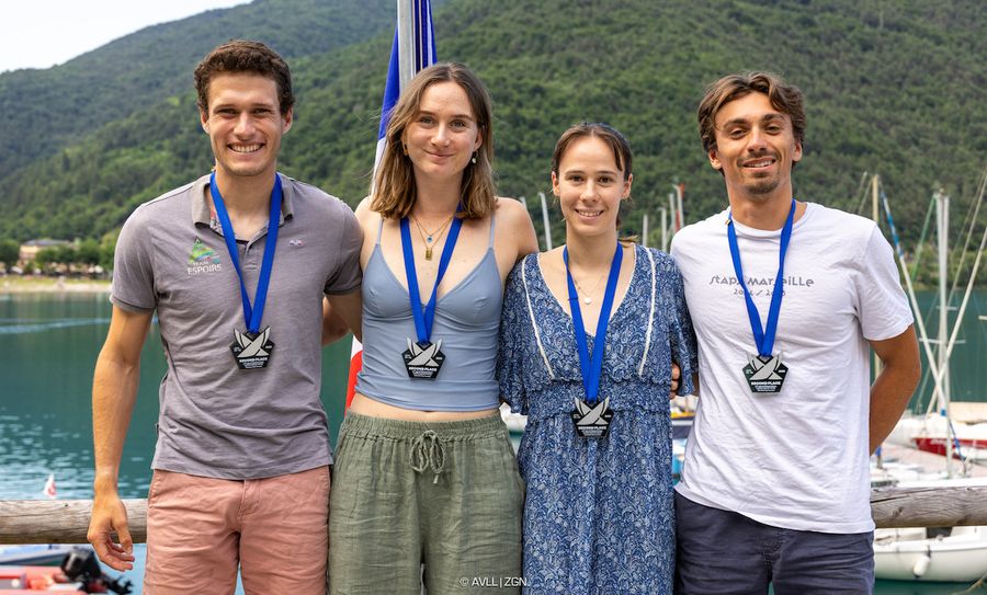 Second Place Ange Delerce, Sylvestre De Giuli Morghen, Iona Wyper, Juliette Bourgeois (FRA)