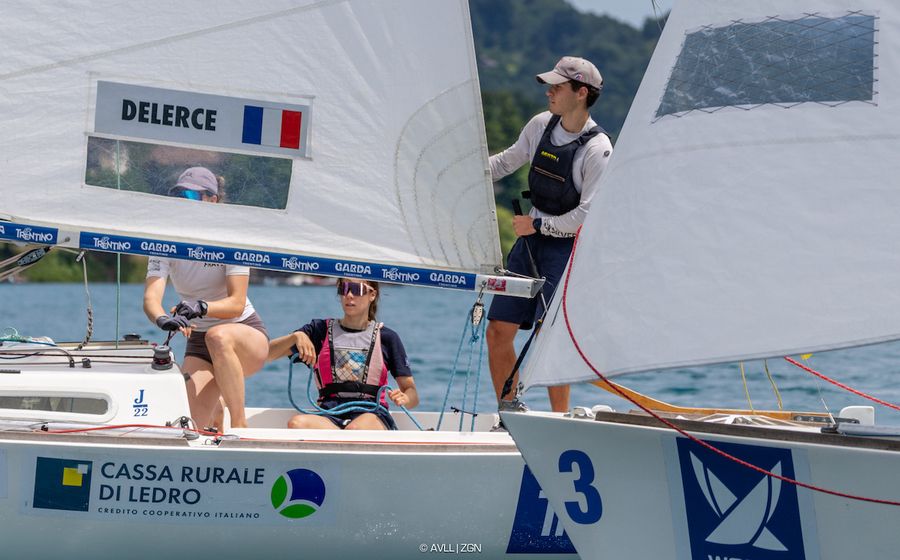 Ange Delerce of France in action on the water.