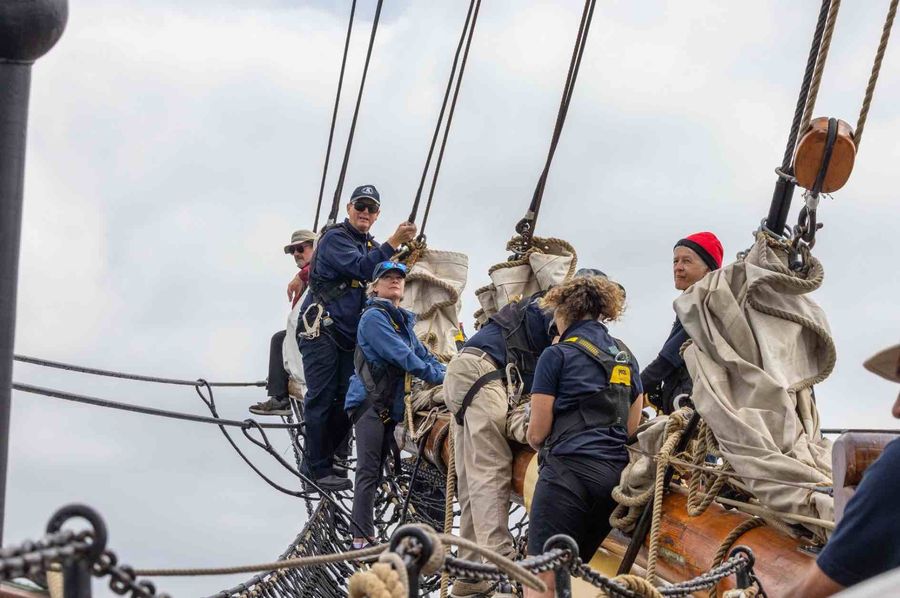 On board the James Craig / Credit: Roger Mills / Boating New Zealand