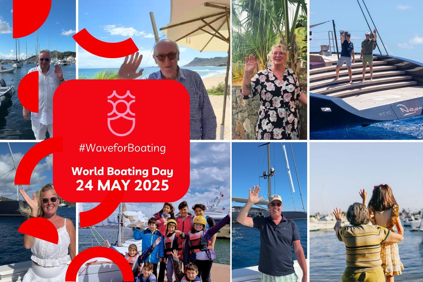 // #WaveForBoating, a global campaign for World Boating Day, 24 May 2025, by Super Yacht Life