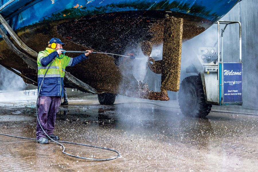 Modern antifoul coatings are highly effective, but before they can be applied encrusting marine organisms must be cleaned away
