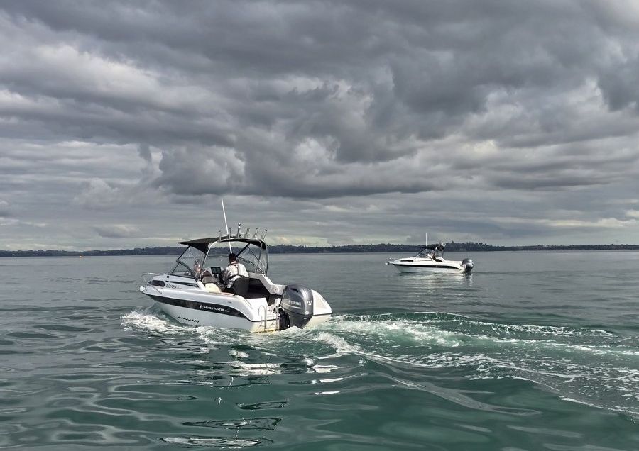 Out with your mates on a couple of Skipperi Boats; its easy, and most of all enjoyable