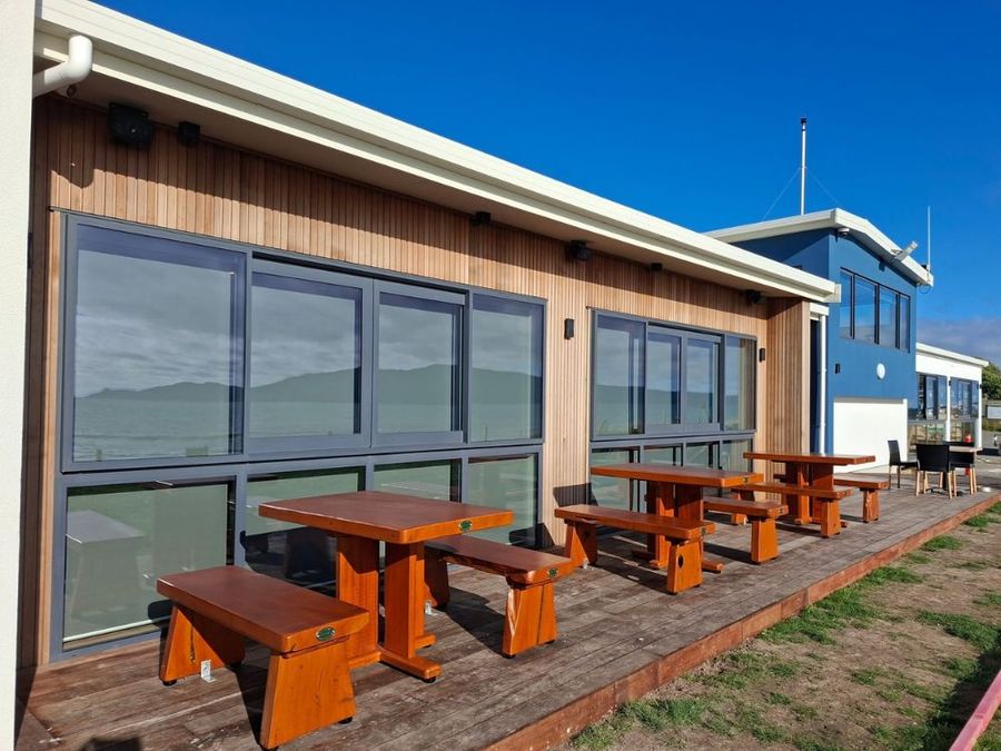 Outside the Waikanae Boating Club