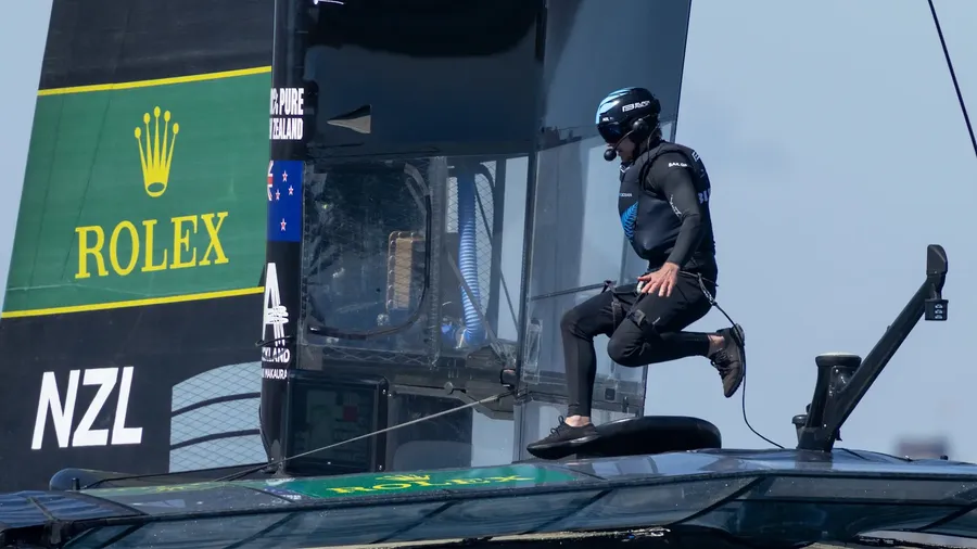 Peter Burling in LA SailGP 2025