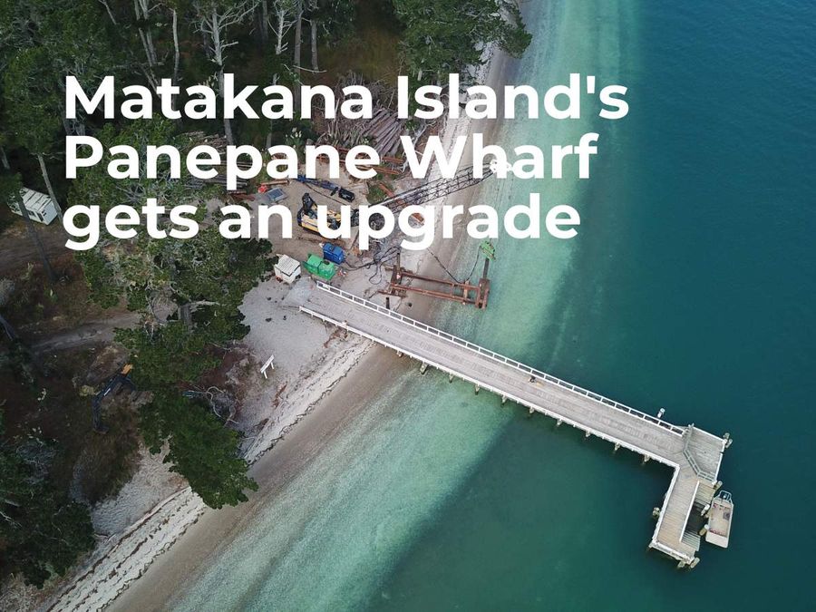 Photo credit- Matakana Island's Panepane Wharf is getting an upgrade, by Western Bay of Plentry District Council