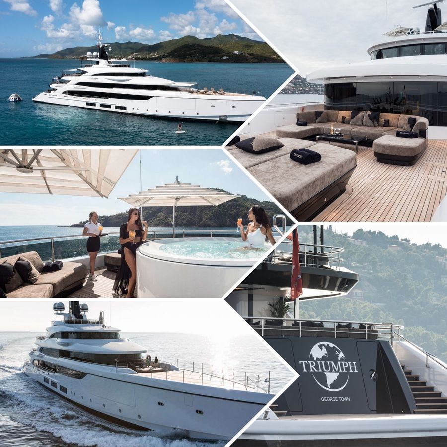 Photo credit // Triumph, a 65-metre Benetti Yacht welcomes 12 guests in 6 lavish cabins by Mystique Yachts (Facebook)